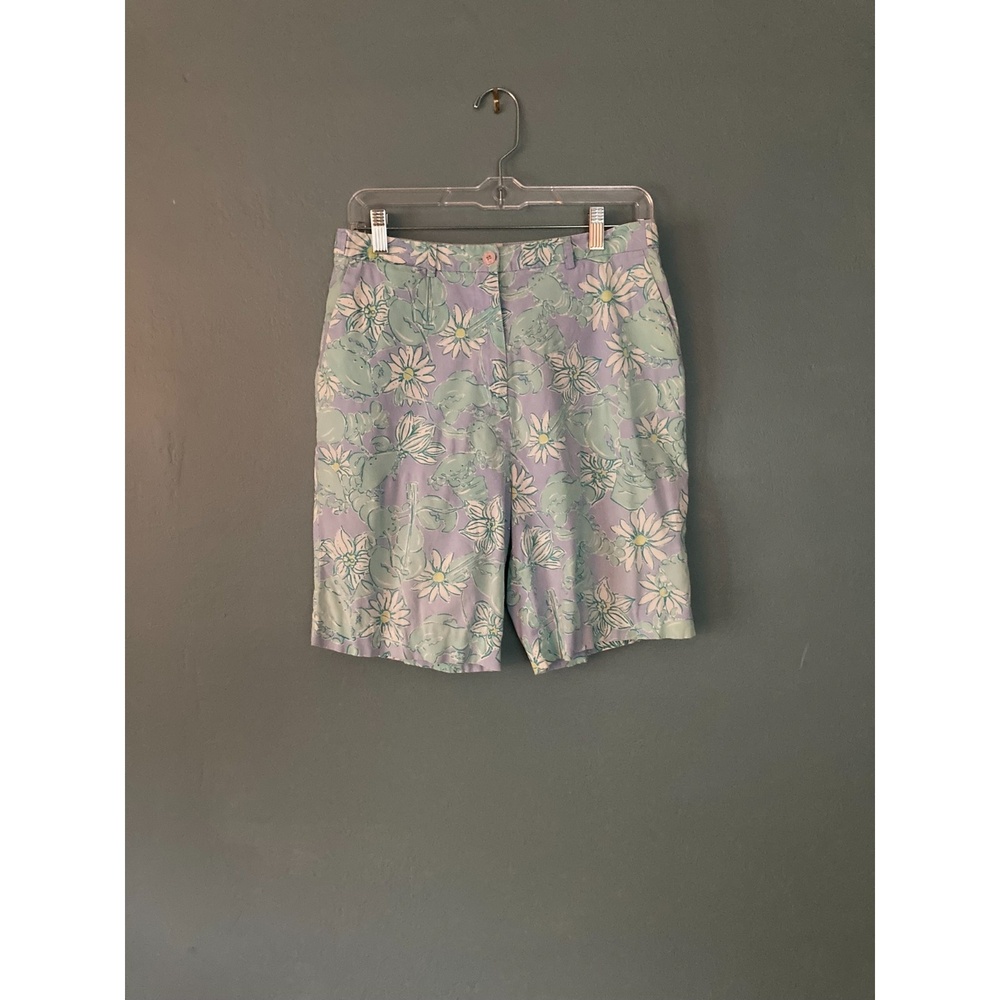 Lily Pulitzer floral/sea life shorts size 6